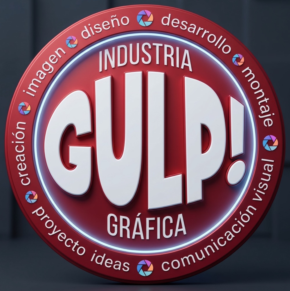Logo de GULP! Industria Gráfica